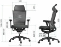 Кресло с поясничной поддержкой SCHAIRS ZEN2-М01B, Цвет: голубой